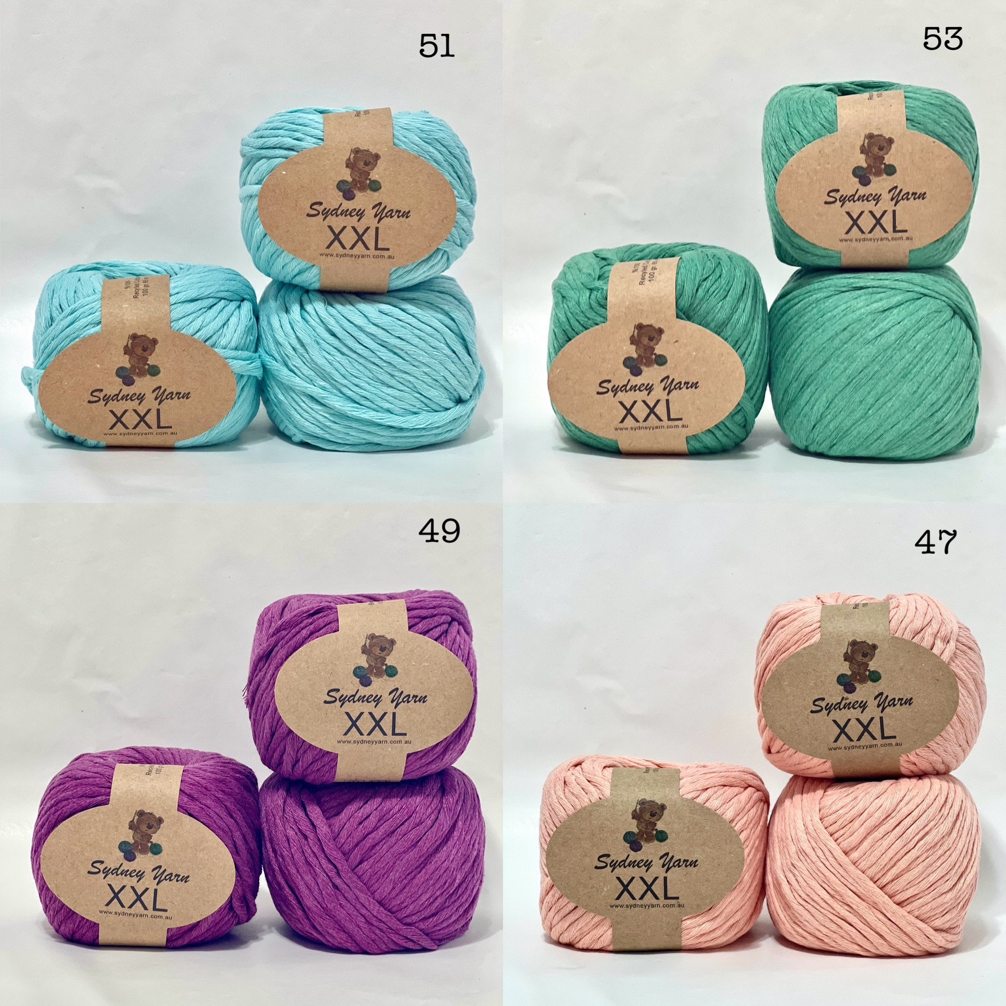 SYDNEY YARN Natural Cotton XXL