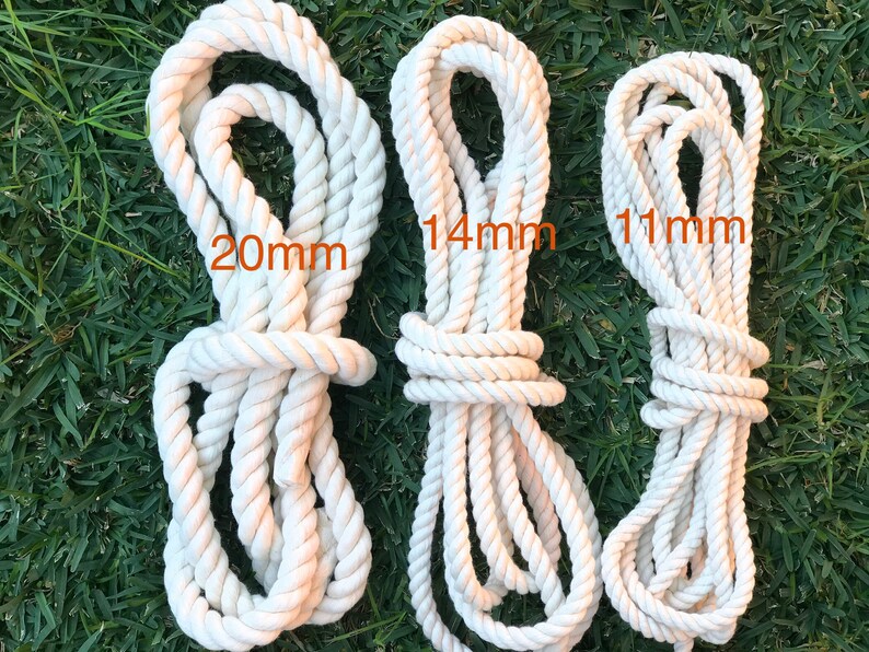 14mm Rope 100 Cotton Rope Etsy