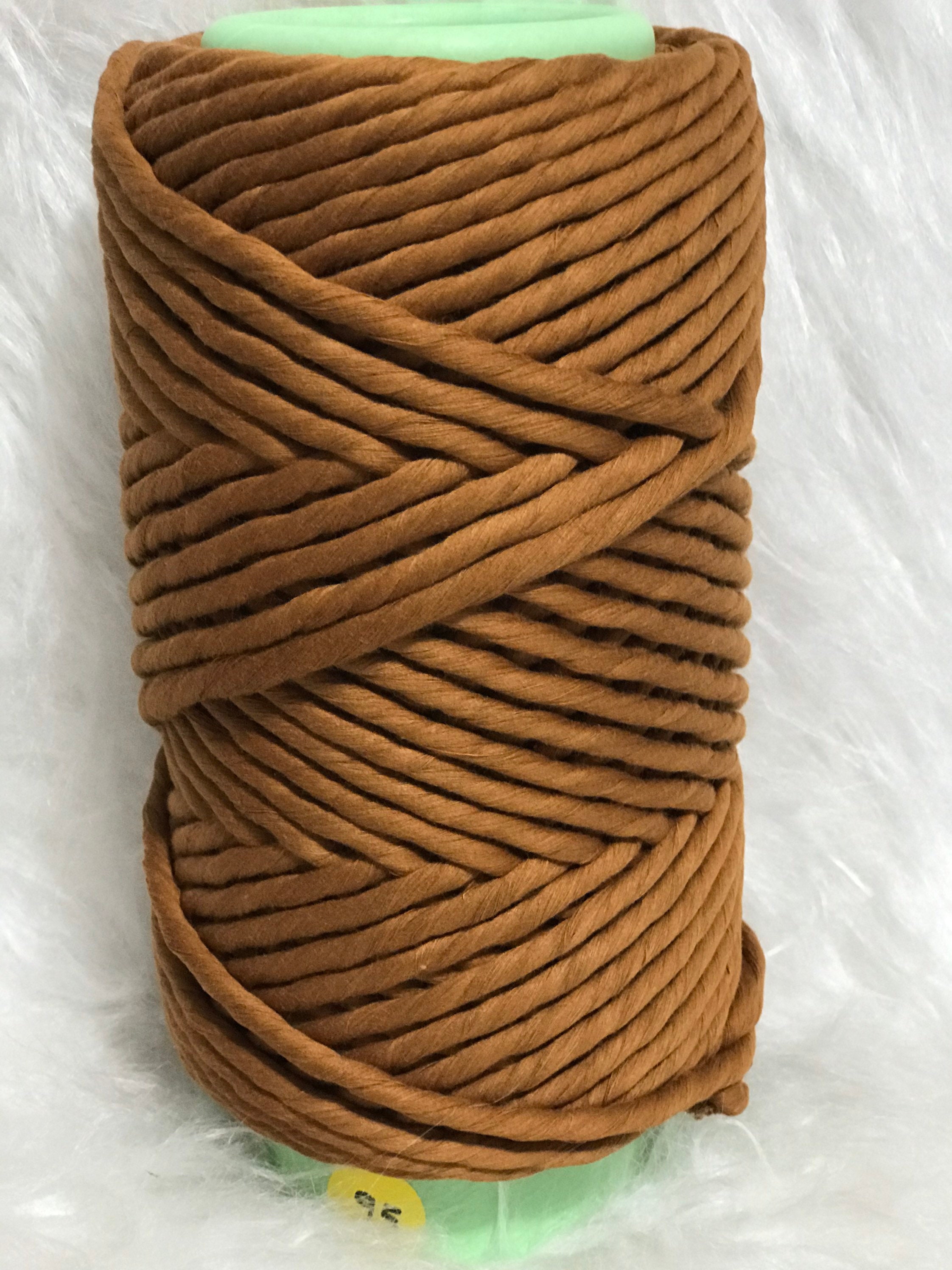95CARAMEL 6mm Coloured Macrame String Macrame Cotton Etsy