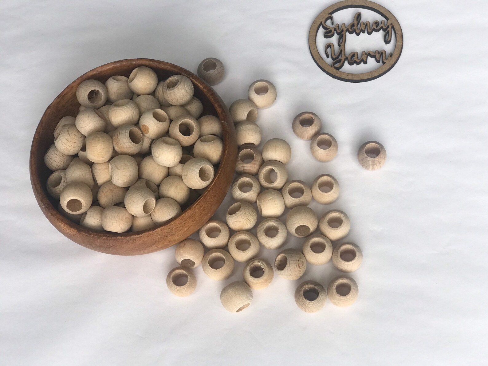 Wooden Beads 1.5cm Small Etsy