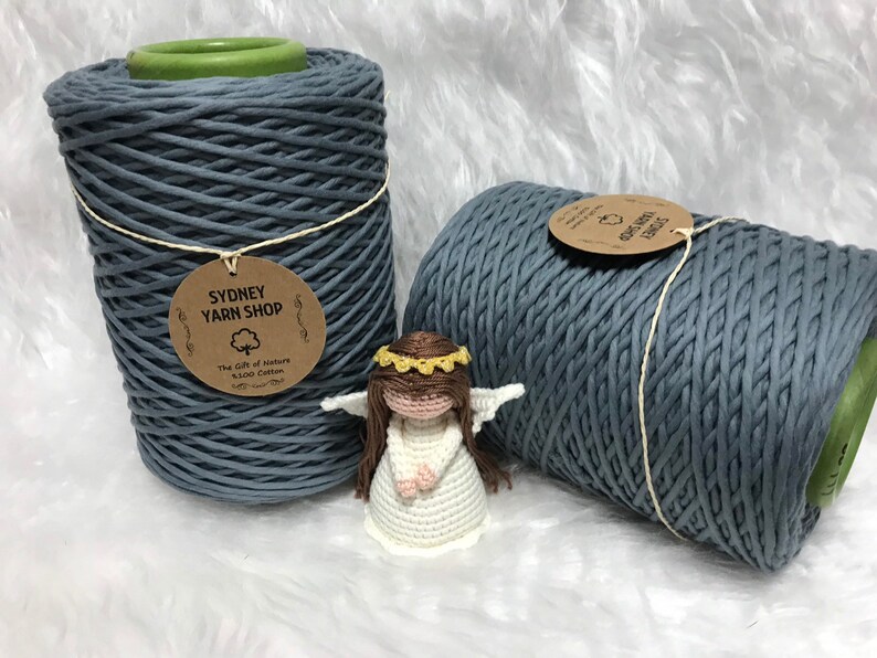 100/% Cotton Super Soft Cord 3mm Coloured Macrame Cord Single Twist 1kg