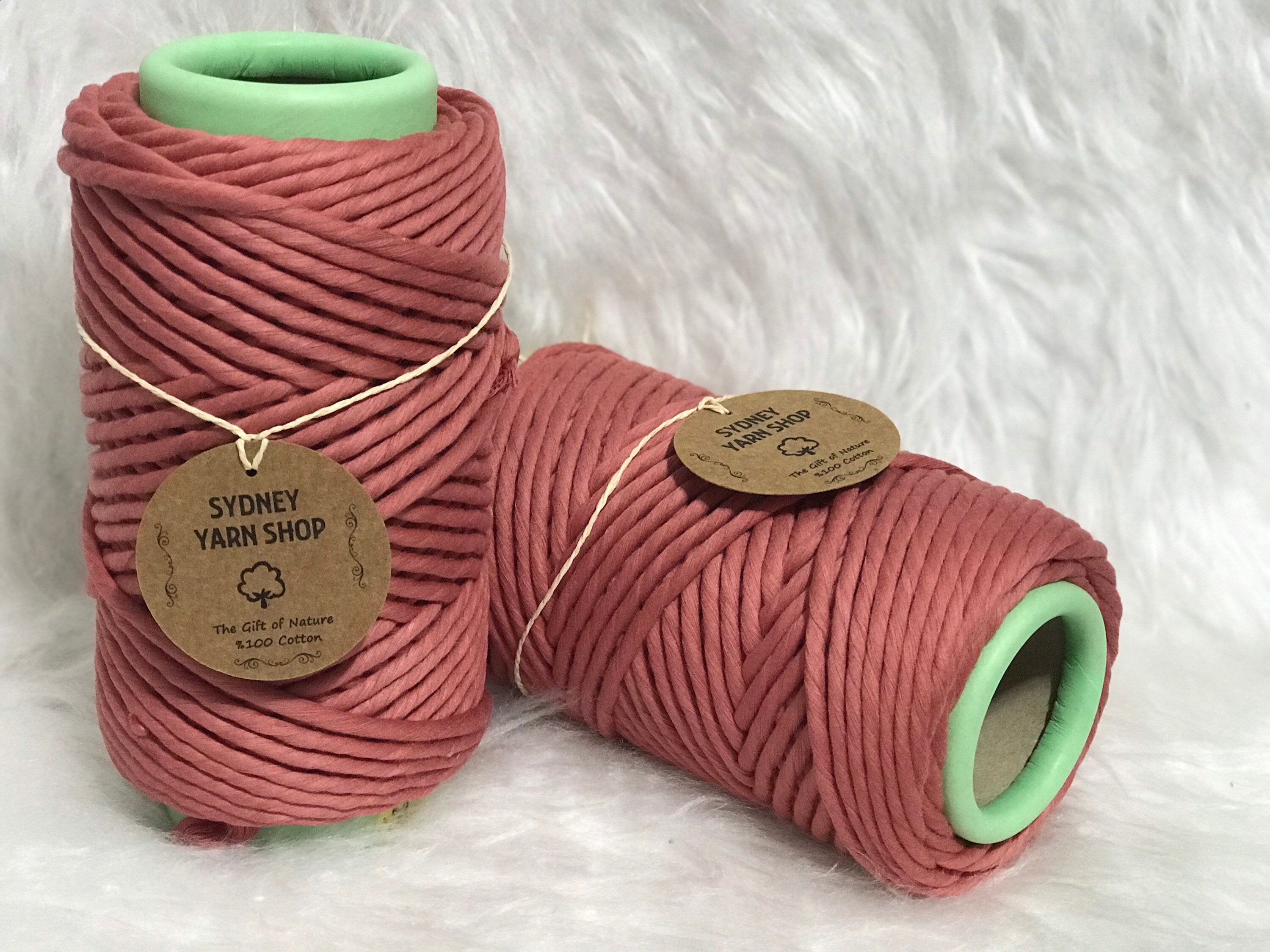 199RUST 6mm Coloured Macrame String Macrame Cotton String Etsy