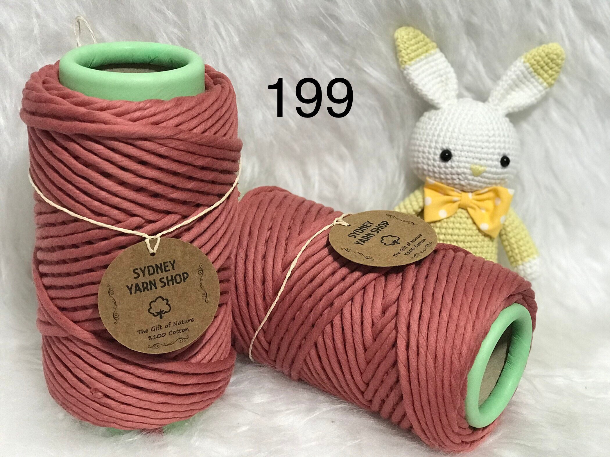 199RUST 6mm Coloured Macrame String Macrame Cotton String Etsy