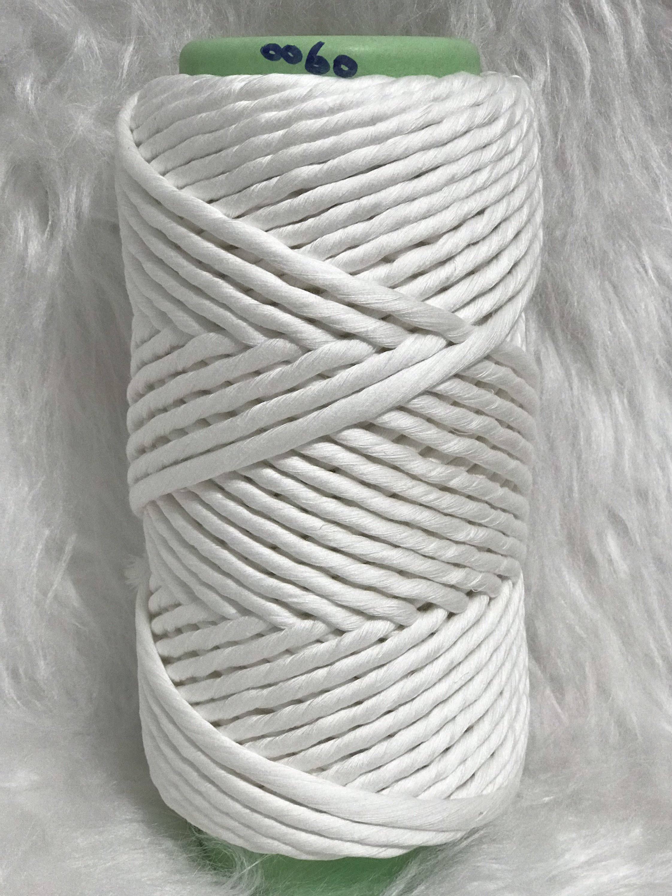 60WHITE 6mm Coloured Macrame String Macrame Cotton String Etsy