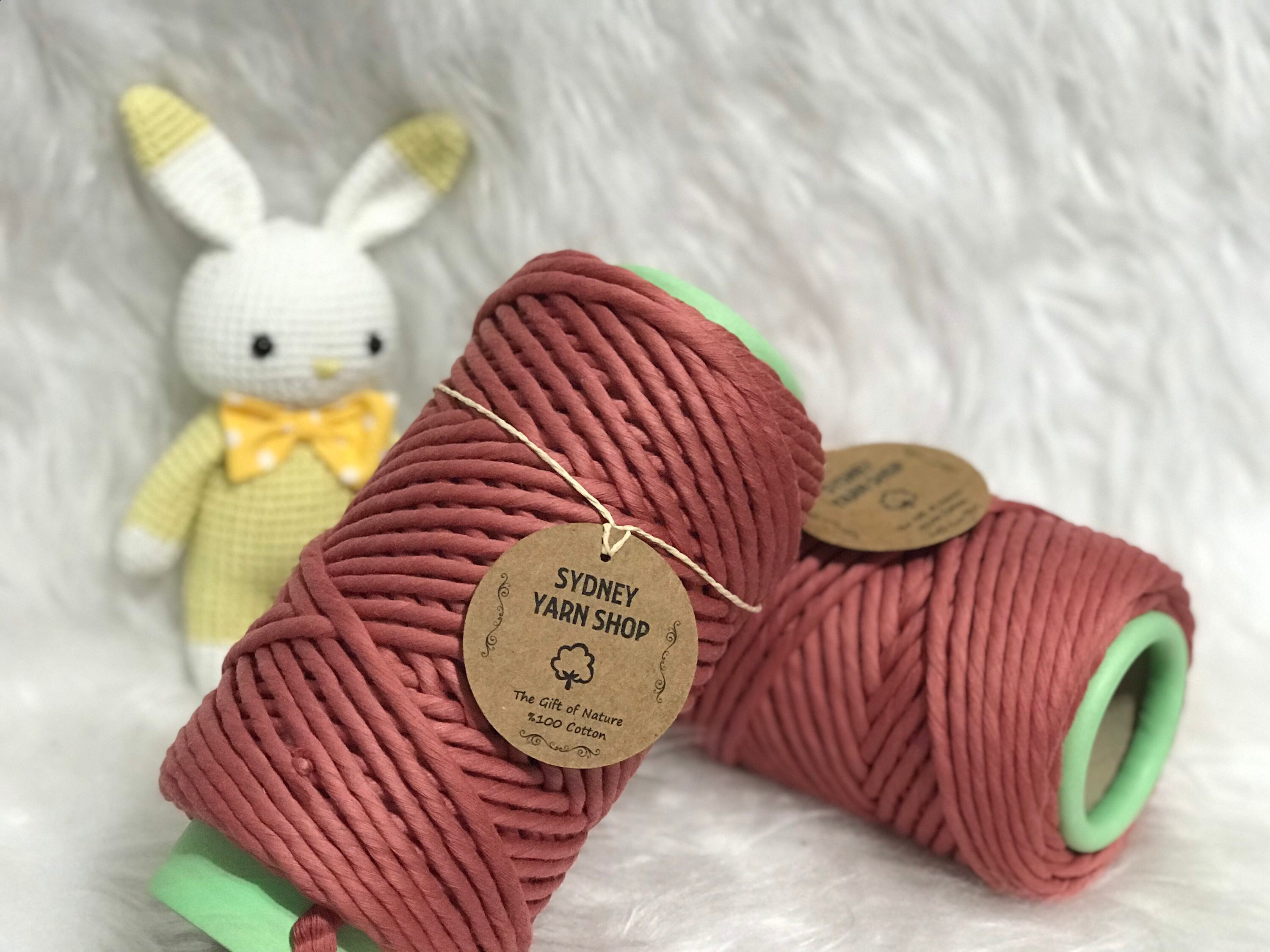 199RUST 6mm Coloured Macrame String Macrame Cotton String Etsy