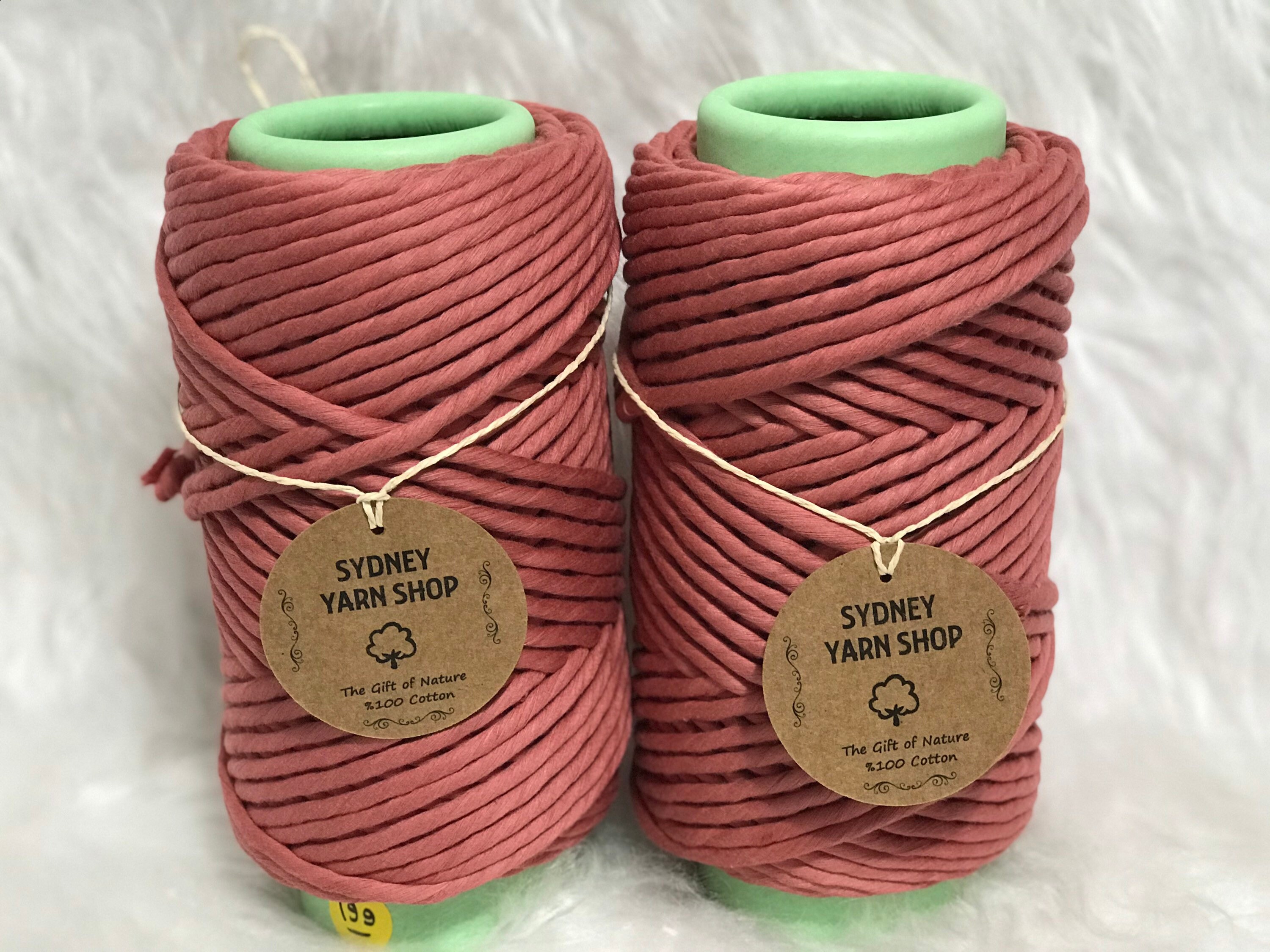 199RUST 6mm Coloured Macrame String Macrame Cotton String Etsy