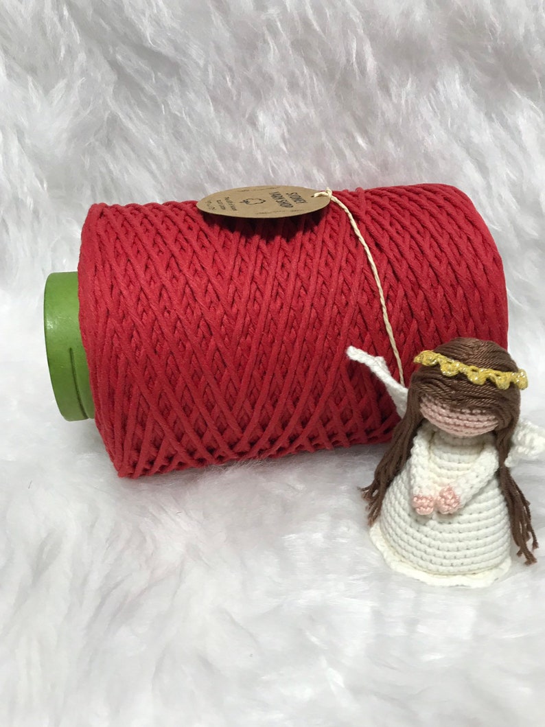 Single Twist 1kg 100/% Cotton Super Soft Cord 3mm Coloured Macrame Cord