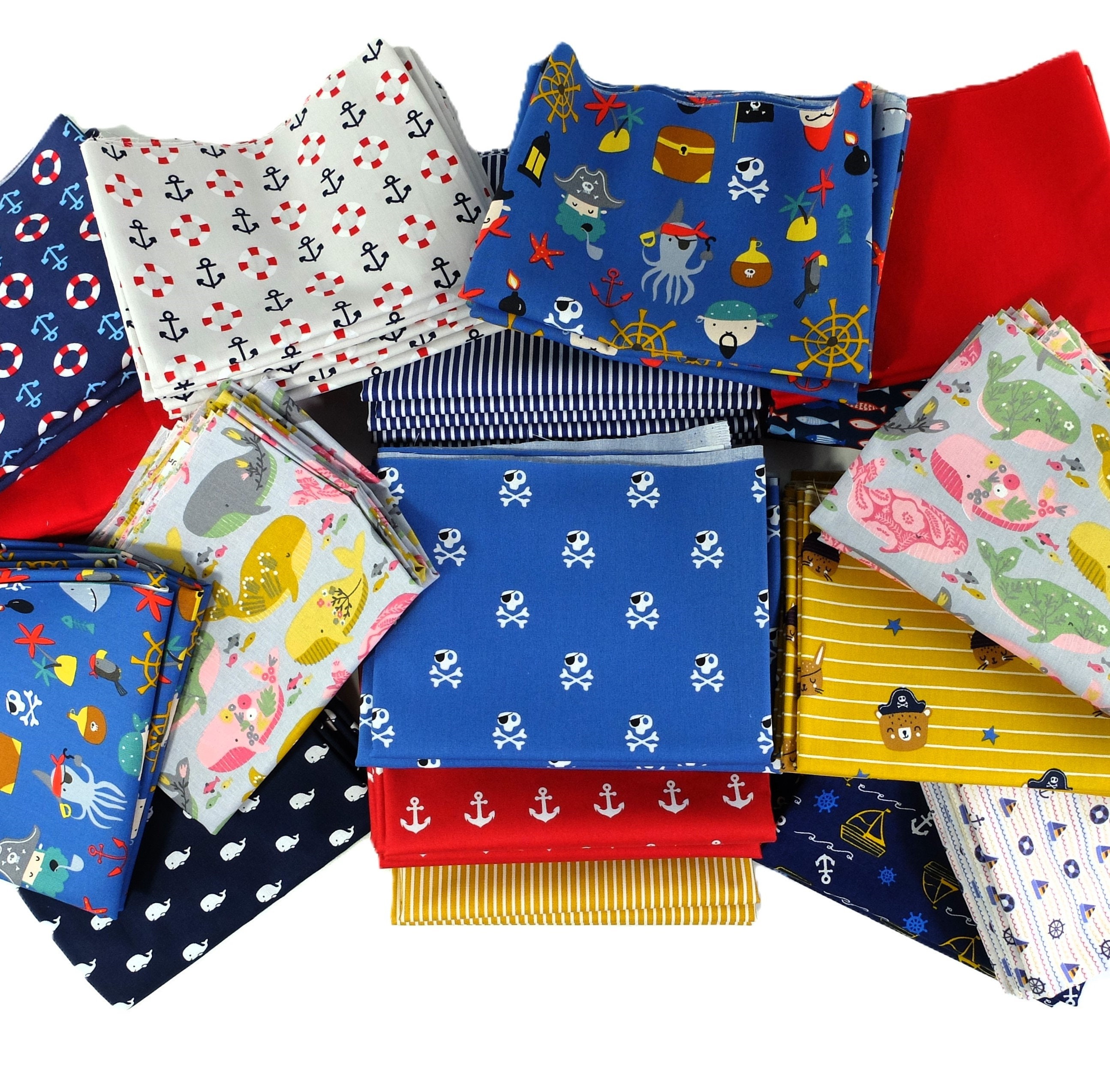 Dekostoff Maritime Stoffe GÃ¼nstig Kaufen Stoffreste Stoffpaket