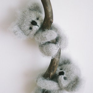 PATTERN PDF, Teddy Bear, KOALA bear knitting knitted animal toy, 15cm, knit cute bear, knitting tutorial, knitting ideas diy pdf download