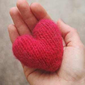 PATTERN PDF Knitting 3d HEART, knitted heart, Valentine's Day, knitting tutorial, love