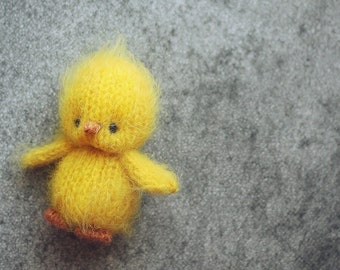 Little Chicken Knitting PATTERN PDF, Easter ideas, knitted tutorial, easy and fast flat knitting, Spring decoration