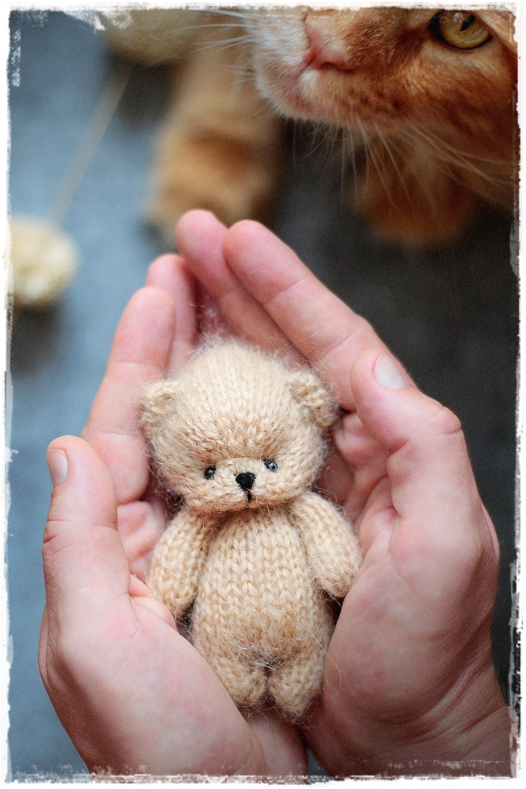 PATTERN PDF, Small Teddy Bear for the Newborn Sessions