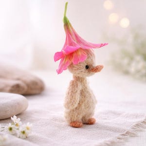 PATRÓN PDF, Pequeño GANSO tejido 4.33'' 11cm lindo animal de juguete tejido