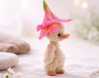 PDF-Strickanleitung für eine kleine Gans (11 cm), ein niedliches Stricktier.