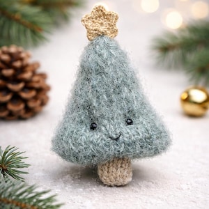 PATTERN PDF · Knitted Christmas Tree · easy tutorial · holiday decoration · tree ornament