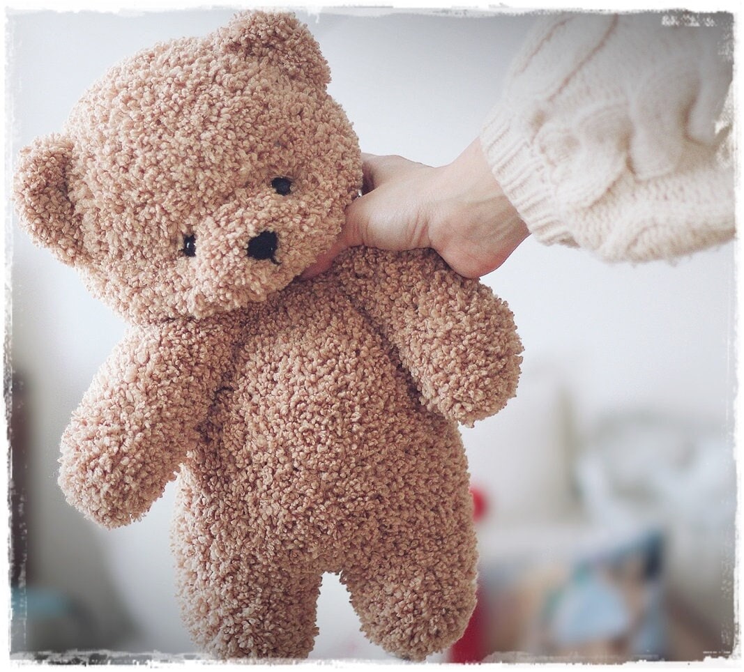 Hand Knit Teddy Bear - Etsy Hand Knit Teddy Bear - Etsy