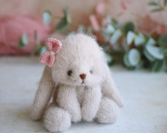 Bunny , knitting PATTERN PDF, knitted animal toy, 23cm, knit cute rabbit, knitting tutorial