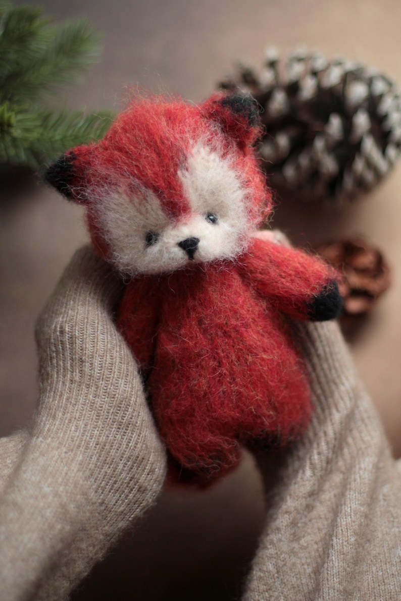 FOX knitting PATTERN pdf, Knitted animal toy tutorial image 8