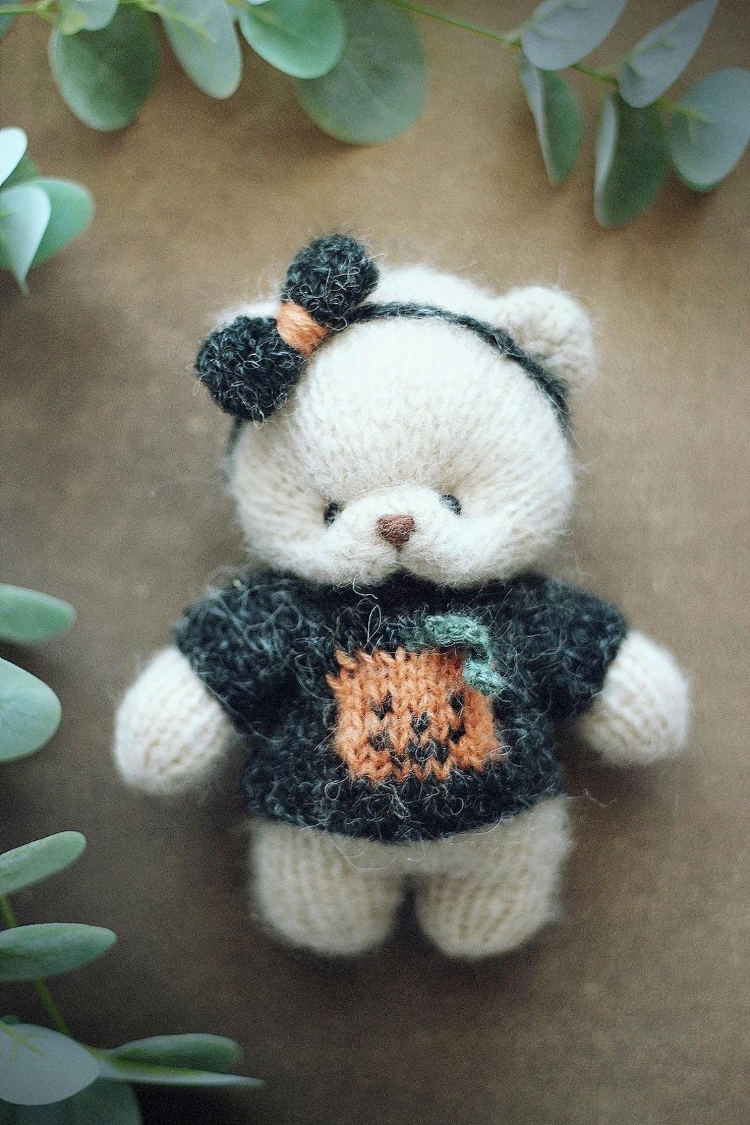 EASY and Quick Knitting Pattern Pdf Halloween Pumpkin SWEATER for