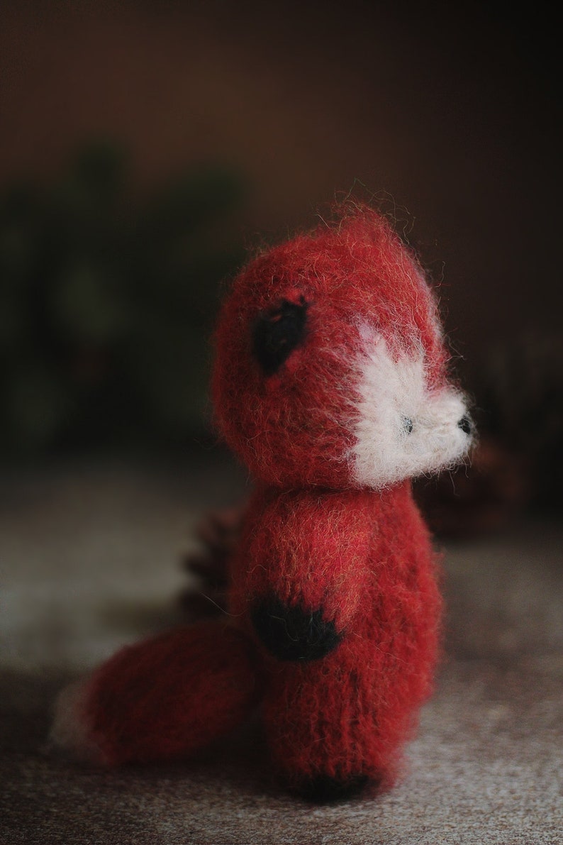 FOX knitting PATTERN pdf, Knitted animal toy tutorial image 3