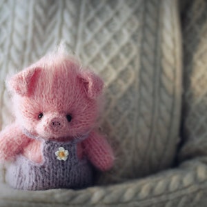 PIG knitting PATTERN pdf, Knitted animal TOYS 7 inch image 9