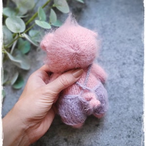 PIG knitting PATTERN pdf, Knitted animal TOYS 7 inch image 7