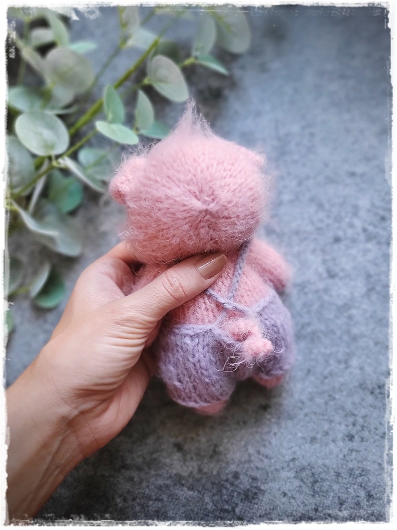 PIG knitting PATTERN pdf, Knitted animal TOYS 7 inch image 7