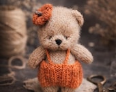 Kit Tricot Ours Torsadé – Kit Complet Pour Débutants, Peluche Fait-Main 35 Cm Avec Fil Polyester Et Patron Français