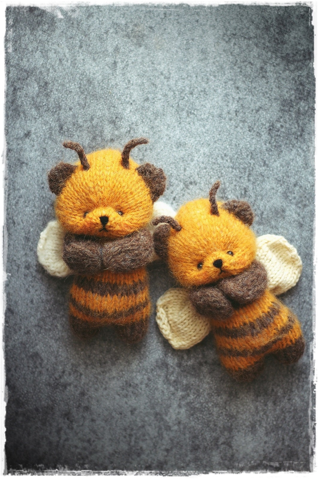 Bumble Bee Knitting Pattern PDF Tutorial, Teddy Bear Toy for Nursery ...