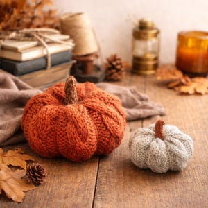 PDF, Zucca lavorata a maglia, modello per maglia, modello per HALLOWEEN, peluche per la decorazione della casa