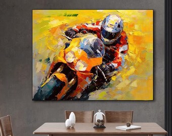 Pintura al óleo original de paisaje oceánico sobre lienzo, arte de pared grande, pintura abstracta de flores azules, pintura de paisaje marino personalizada, decoración de sala de estar