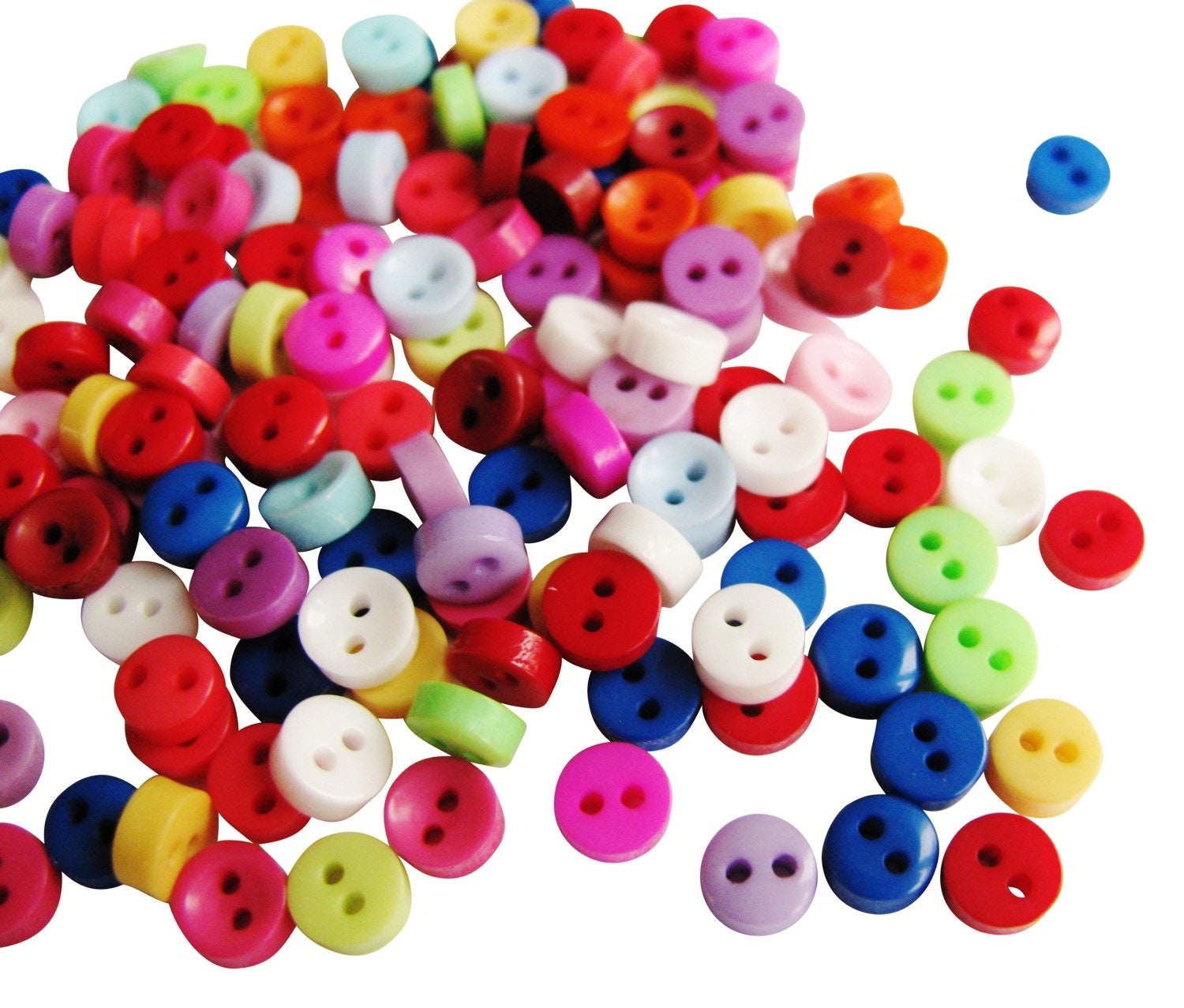 8 Mm Mini-Knöpfe In Blumenform, 20 Stück – Bunte Puppenknöpfe Zum Basteln