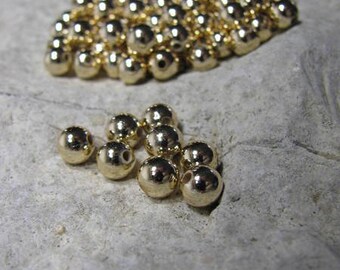 Wachsperlen in gold, 6mm, glänzend, Kunststoffperlen, Perlen basteln, Perlensterne