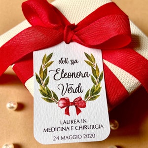 Tag laurea per bomboniere di laurea