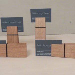 Visitenkartenhalter Holzklammer