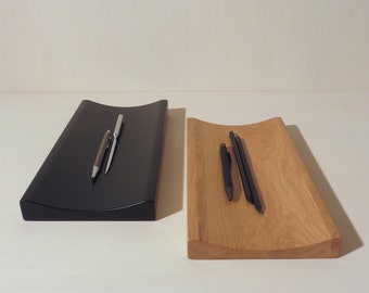Pennenbak groot / pennenbak / Pennenhouder gemaakt van eiken naturel of eiken zwart