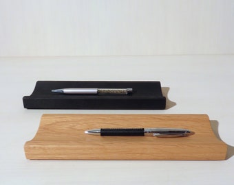 Pen tray / pen holder / pen tray made of natural oak or black oak