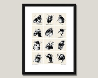 Art print / poster "Insects"