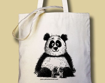 Einkaufstasche Jutebeutel "Panda"