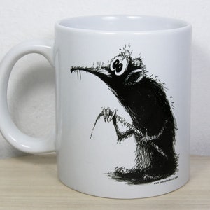 White ceramic mug &quot;Mouse&quot;