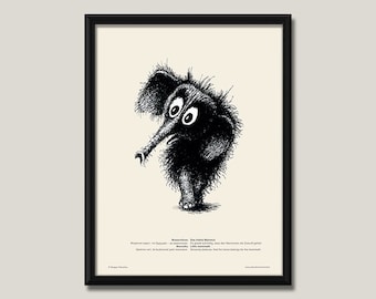 Kunstdruck / Poster "Das kleine Mammut"
