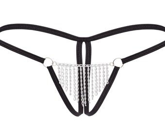 hearts chain thong