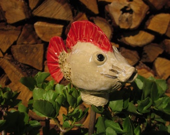 Keramik Fisch Neso Balkon / Garten