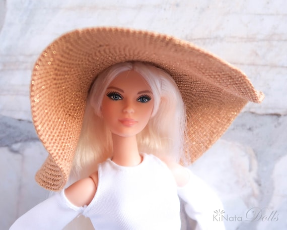 Giant Hat With Wide Brim for 12 Fashion Doll, Summer Hat for Fashion  Royalty, Poppy Parker Doll 