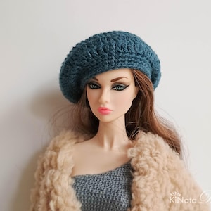Beret for Fashion Dolls, Fashion Royalty, IT dolls, Barb, Clothes for 1/6 dolls