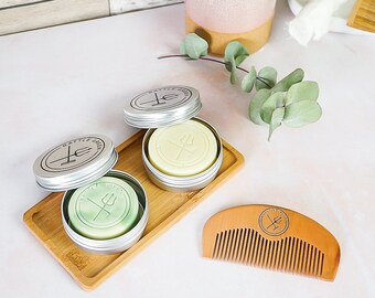 Shampoo And Conditioner Bar Set - Zero Waste Self Care Gift Box - Natural Hair Care Set