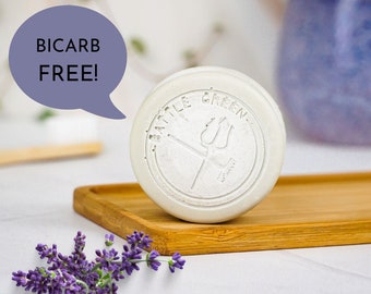 Lavender & Tea Tree Natural Vegan Deodorant Bar 70g (Bicarb Free) - Eco Friendly Handmade Deodorant For Sensitive Skin