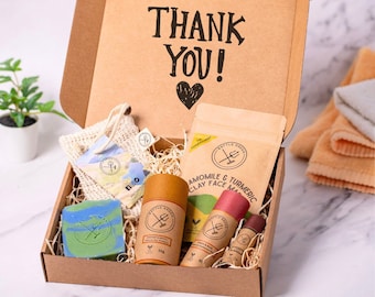 Natural Beauty Hamper - Bath and Body Gift Set with personalized Thank You message