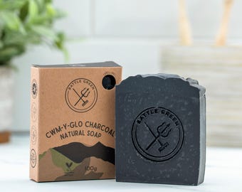 Charcoal Natural Soap Bar 100g - Vegan Friendly Handmade Soap