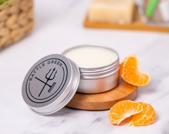 Baume déodorant naturel mandarine et néroli, boîte de 100 g - Déodorant sans plastique - Déodorant végétalien zéro déchet - Déodorant crème